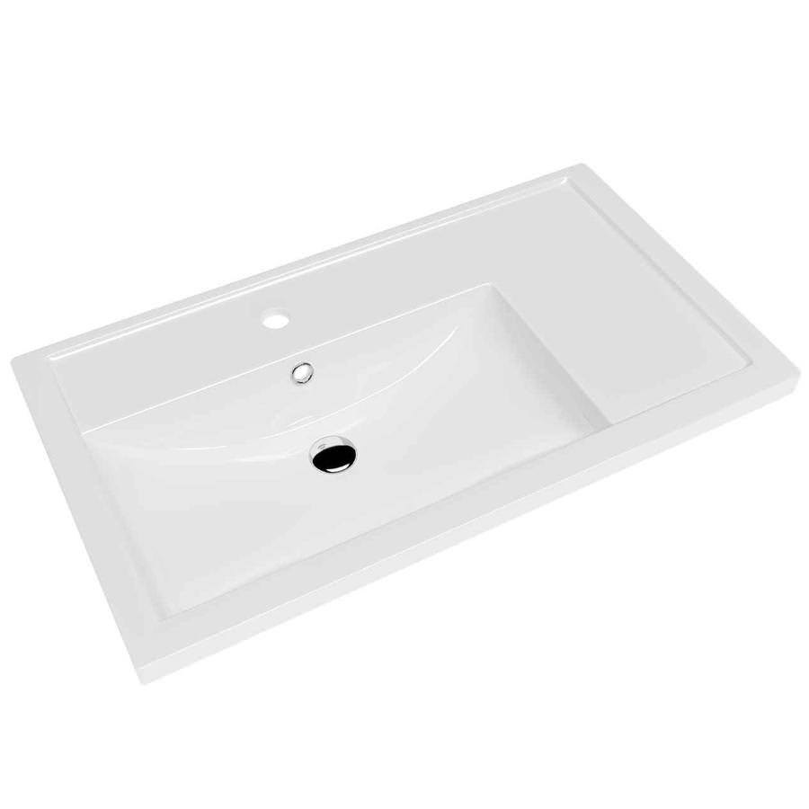 Раковина мебельная Кировит ФОСТЕР 80 см 30469 крыло справа в 100Kran: Широкий выбор и доступные цены.