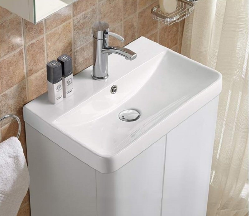 Раковина CeramaLux 9595-50 50,5 см белая в 100Kran: Широкий выбор и доступные цены.