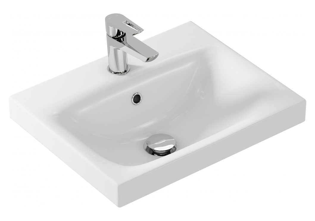 Раковина мебельная Cersanit Moduo 50 S-UM-MOD50/1 белая в 100Kran: Широкий выбор и доступные цены.