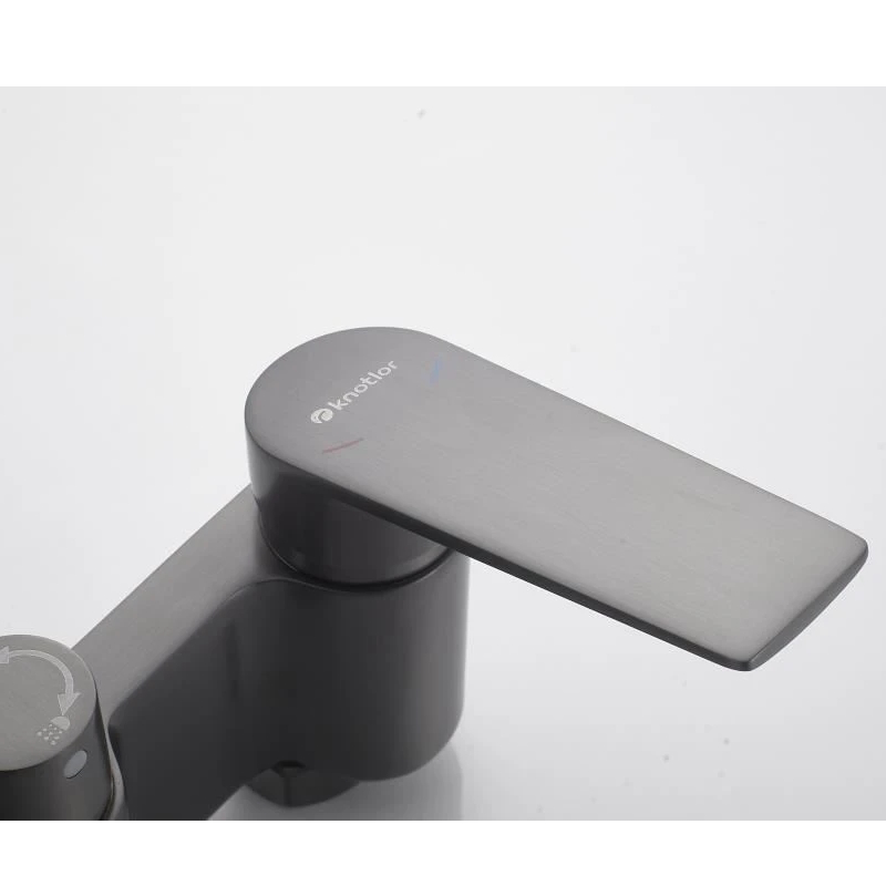Душевая система Knotlor MUSE KN-62/GM вороненая сталь в 100Kran: Широкий выбор и доступные цены.