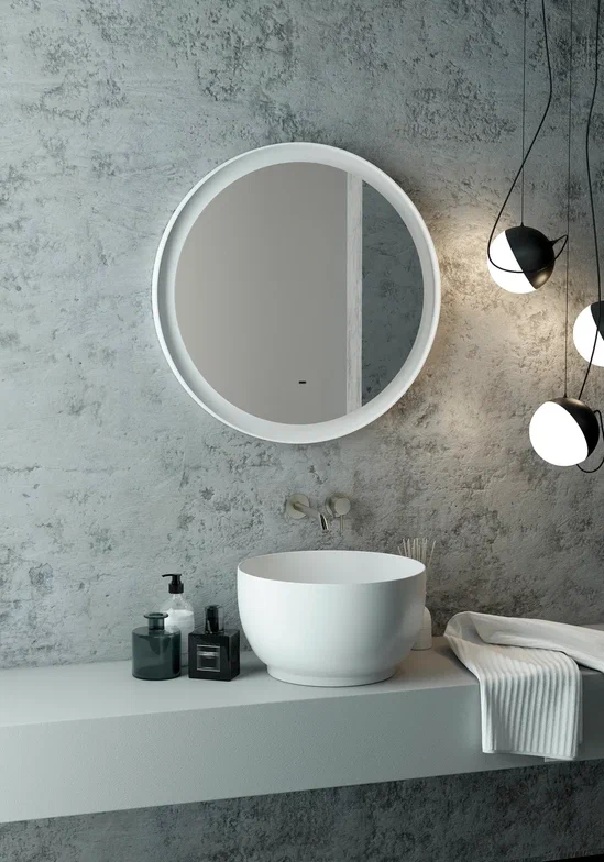 Зеркало с подсветкой "Planet white Led" D 700 с бесконтактным сенсором ЗЛП1170 100Kran: Широкий выбор и доступные цены.