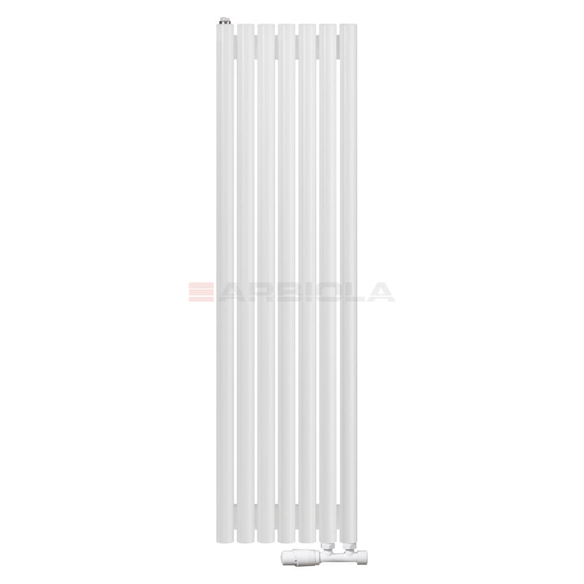 Вертикальный радиатор с нижним подключением Arbiola Iris V 108831 34,2 х 100 см белый матовый ral 9016 от интернет-магазина сантехники 100Kran!