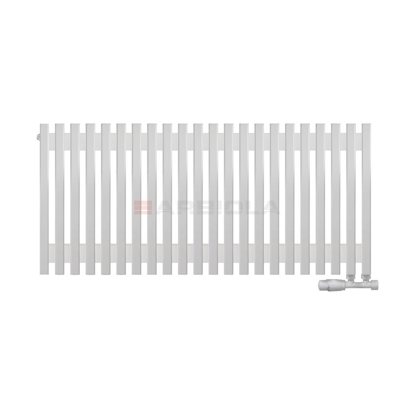 Вертикальный радиатор с нижним подключением Arbiola Compact V 102047 108 х 60 см белый матовый ral 9016 от интернет-магазина сантехники 100Kran!