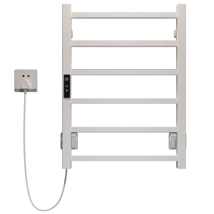 Полотенцесушитель электрический Maxonor Pure life PL-TRE02-45-6-8 450x600 левый белый матовый в 100Kran: Широкий выбор и доступные цены.