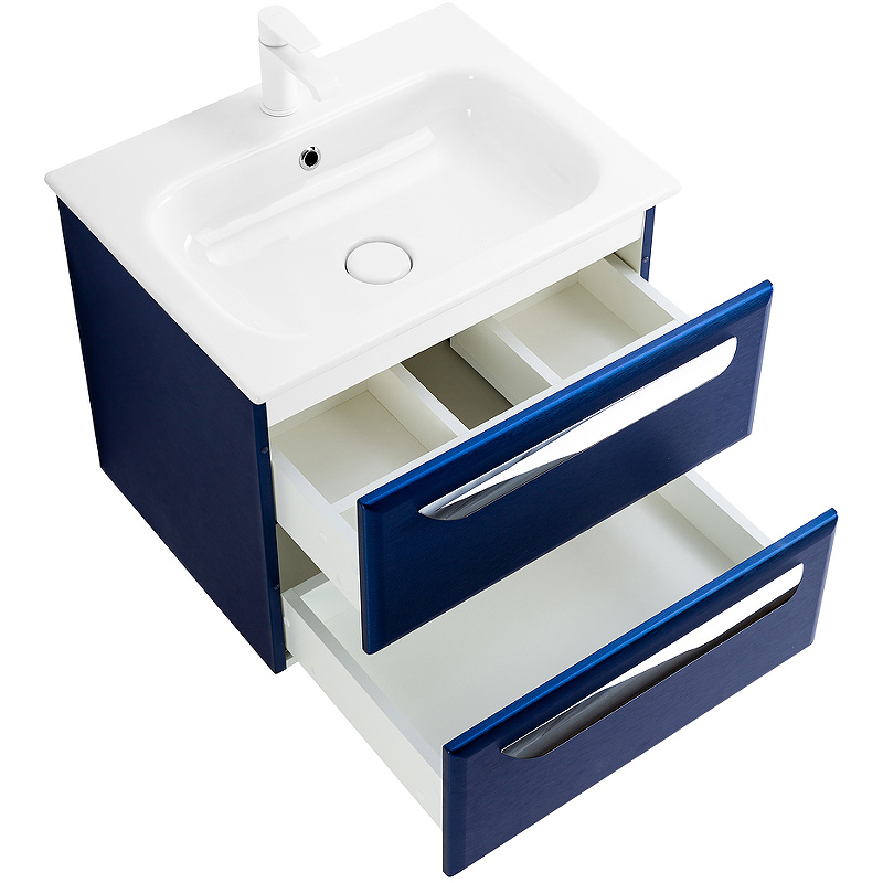 Тумба с раковиной подвесная CEZARES 60 см ECO-CER-600-2C-SO-SPF-P Sapfiro в 100Kran: Широкий выбор и доступные цены.