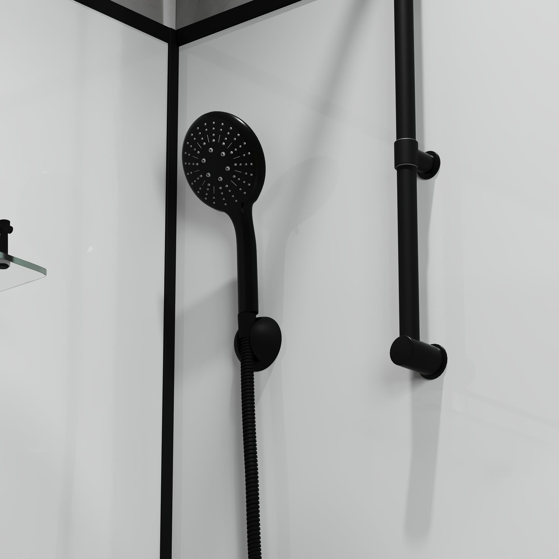 Душевая кабина Niagara Standart ST100/80/15QR/KL/BKT 100х80 см черная матовая в 100Kran: Широкий выбор и доступные цены.