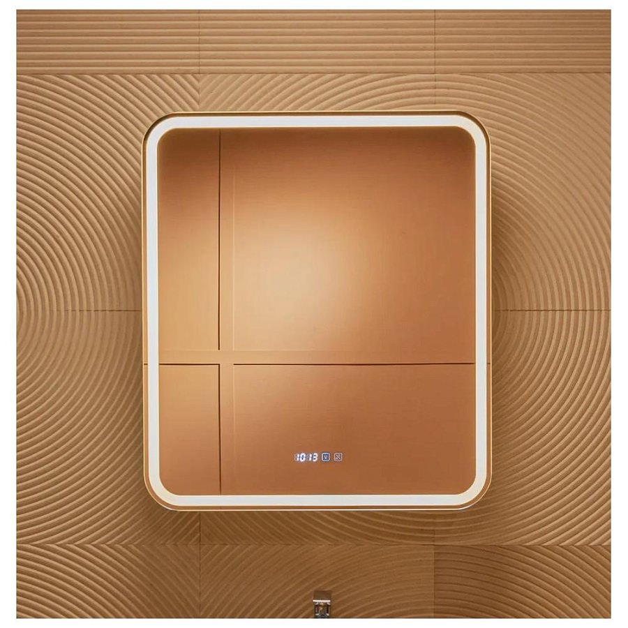 Зеркальный шкаф с подсветкой Silver Mirrors Фиджи 70 х 80 см - 3.2 LED-00002978 правый часы, ТХ, подогрев, сенсорный выключатель создать уют и комфорт, это просто!