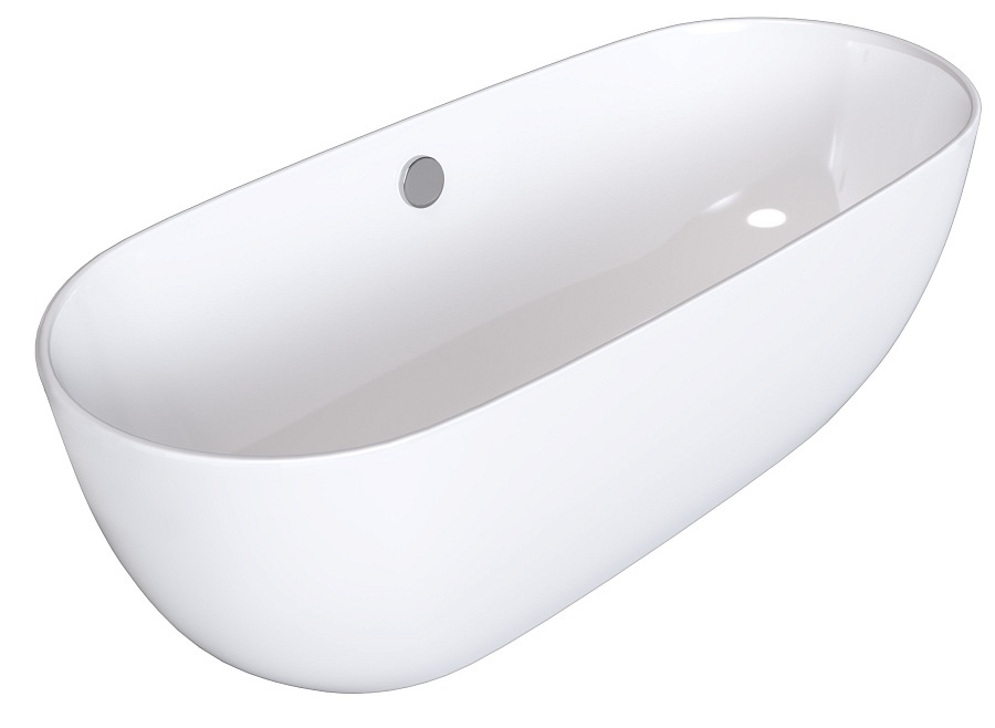 Ванна отдельностоящая Grossman Classic GR-2401 150х75х58 см белая в 100Kran: Широкий выбор и доступные цены.