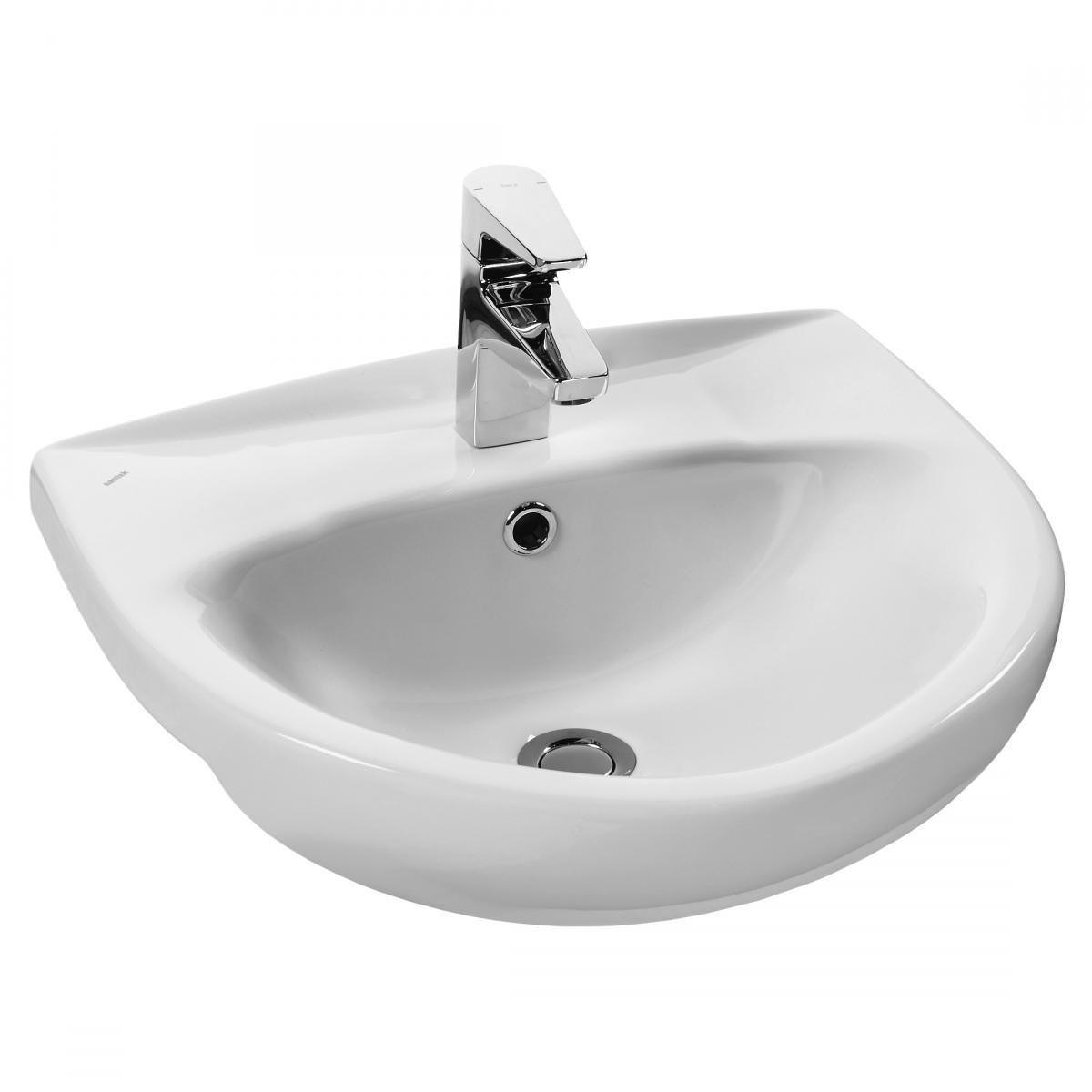 Раковина Santek Канны 50 см 1WH110243 белая в 100Kran: Широкий выбор и доступные цены.
