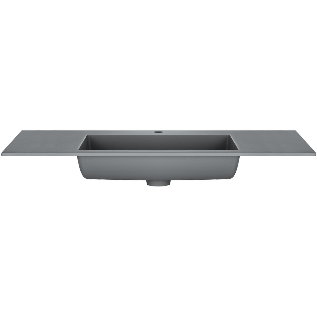 Раковина Vincea VCB-13100G 100 см из кварца цвет серый в 100Kran: Широкий выбор и доступные цены.