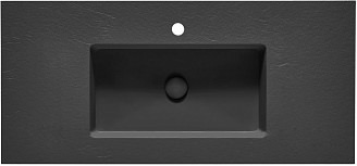 Раковина мебельная ACQUABELLA INTEGRA SF SLATE 100 NEGRO черный матовый в 100Kran: Широкий выбор и доступные цены.