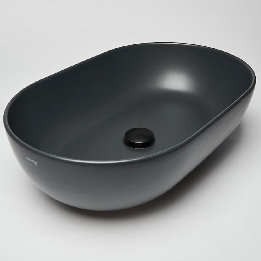 Раковина накладная GALASSIA DREAM 60 7308NEMT черная матовая в 100Kran: Широкий выбор и доступные цены.