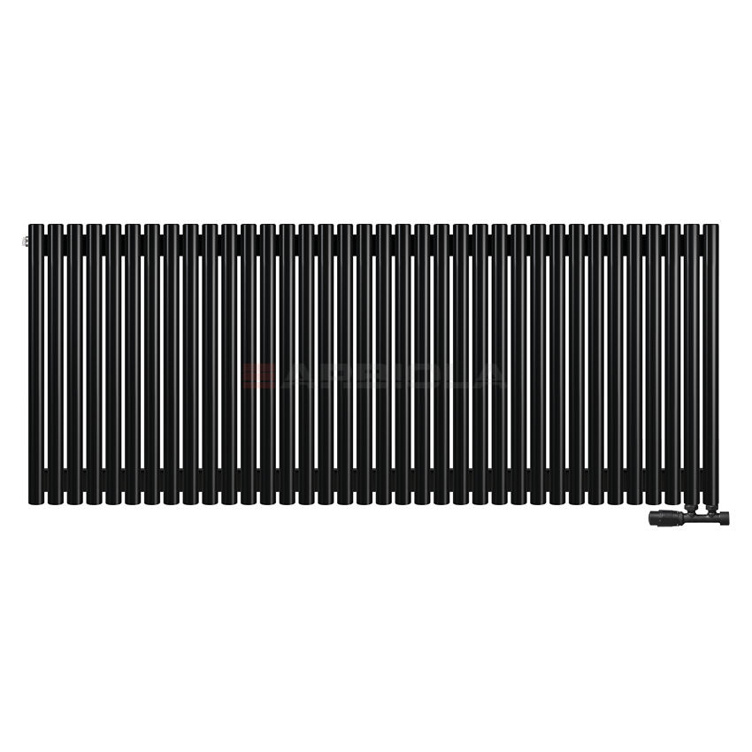 Вертикальный радиатор с нижним подключением Arbiola Iris V 108808 179,2 х 75 см черный матовый ral 9005 от интернет-магазина сантехники 100Kran!