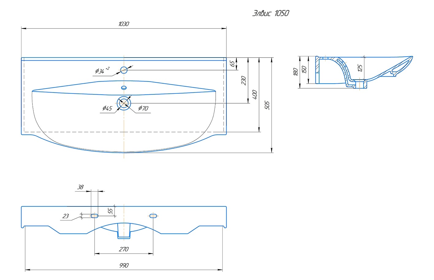 Раковина мебельная Kirovit Элвис 105 белая в 100Kran: Широкий выбор и доступные цены.