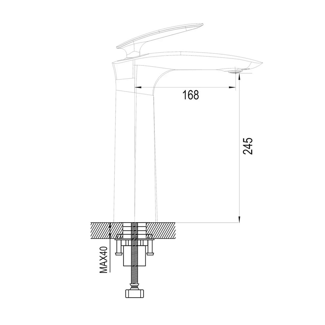 Смеситель для раковины Rose R11 R1111 хром в 100Kran: Широкий выбор и доступные цены.