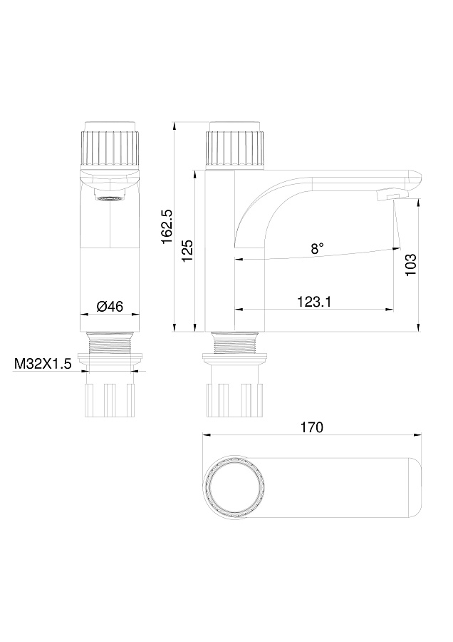 Смеситель для раковины Wonzon & Woghand CLICK WW-A40412-MB черный матовый в 100Kran: Широкий выбор и доступные цены.