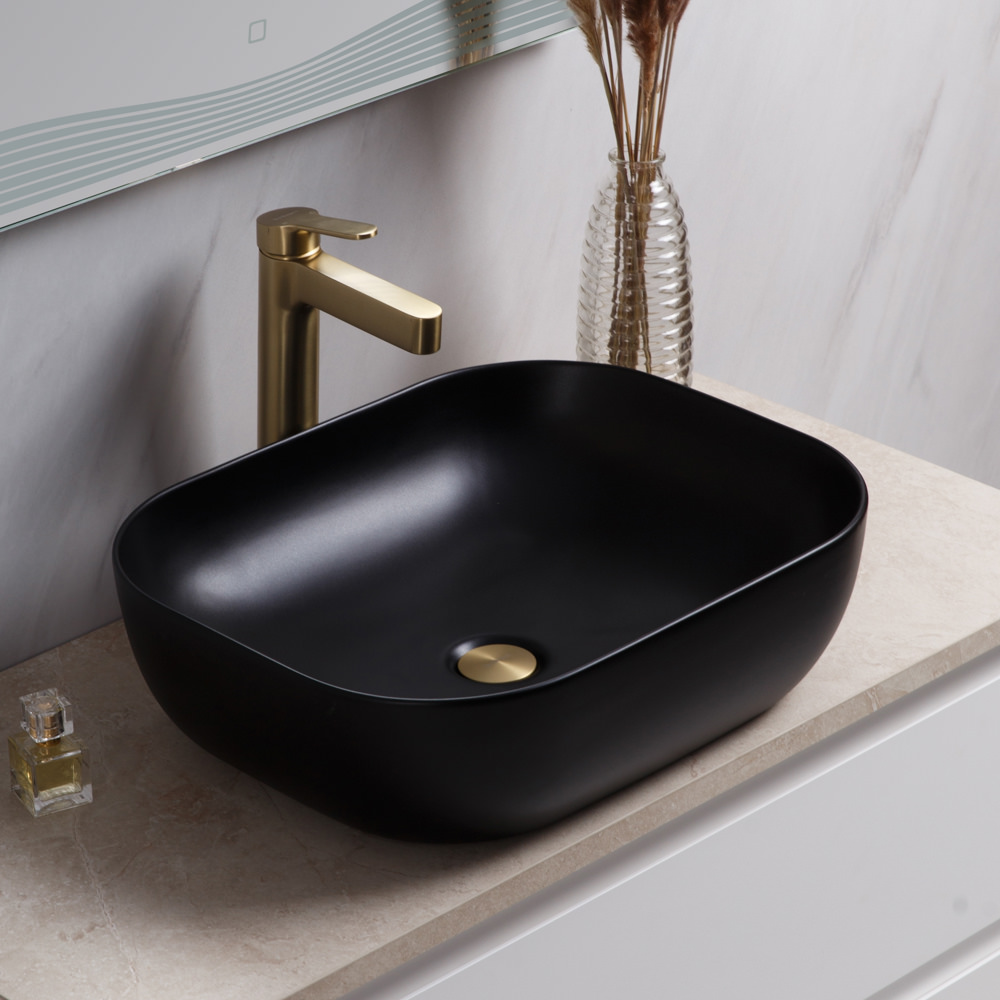 Накладная раковина BelBagno BB1302-H301 50  см черная матовая в 100Kran: Широкий выбор и доступные цены.