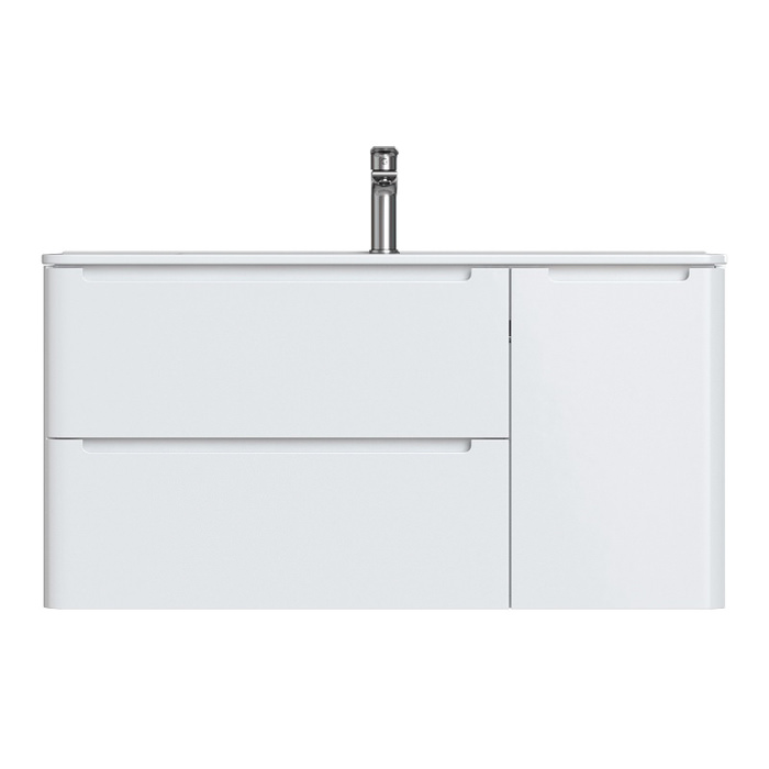Тумба с раковиной подвесная 100 см Edifice IDDIS EDI10W1i95K белая в 100Kran: Широкий выбор и доступные цены.