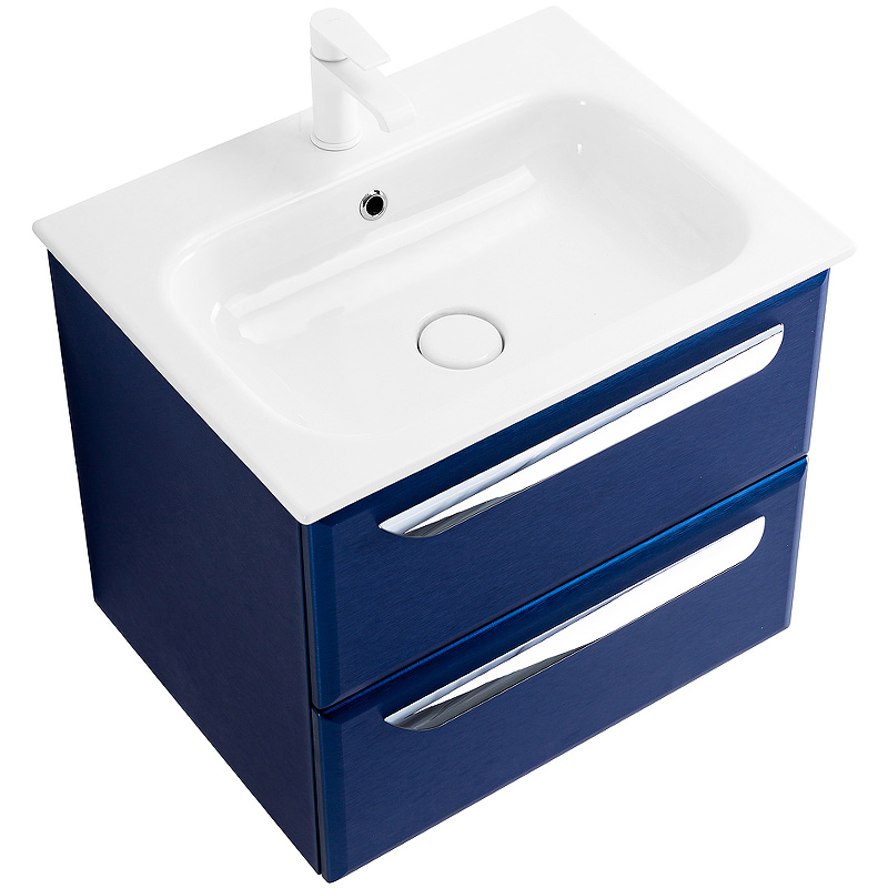 Тумба с раковиной подвесная CEZARES 60 см ECO-CER-600-2C-SO-SPF-P Sapfiro в 100Kran: Широкий выбор и доступные цены.