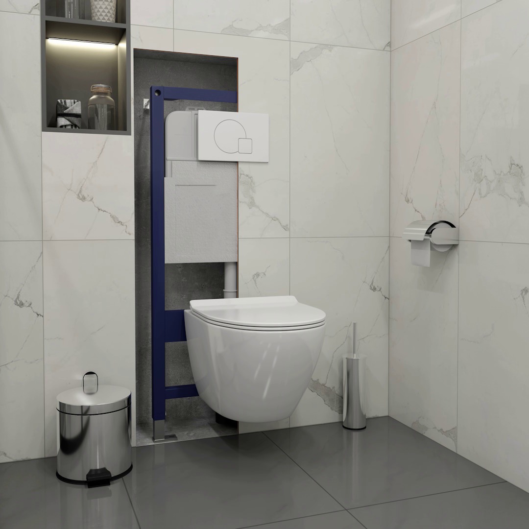 Клавиша смыва Maretti Elio AC12EL-740 белый матовый в 100Kran: Широкий выбор и доступные цены.