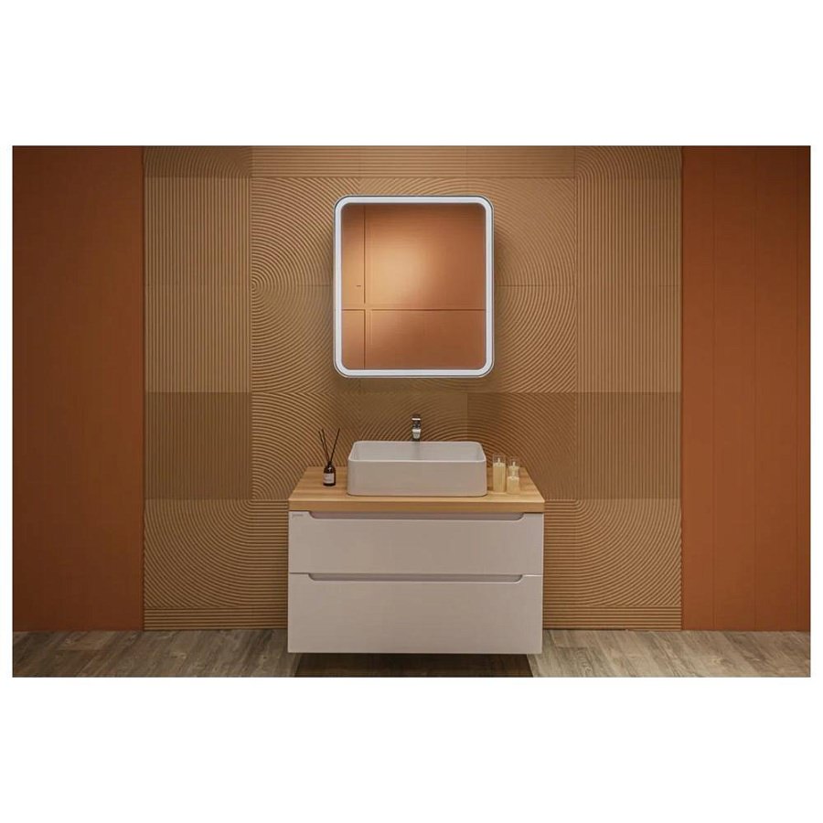 Зеркальный шкаф с подсветкой Silver Mirrors Фиджи Flip 70 ИК 70 х 80 см LED-00002977бесконтактный сенсор создать уют и комфорт, это просто!