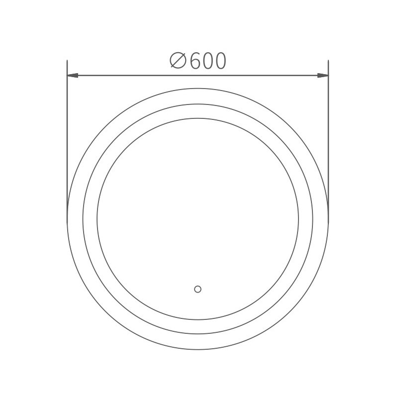 Зеркало с LED подсветкой Haiba HB662 60x60 см 100Kran: Широкий выбор и доступные цены.