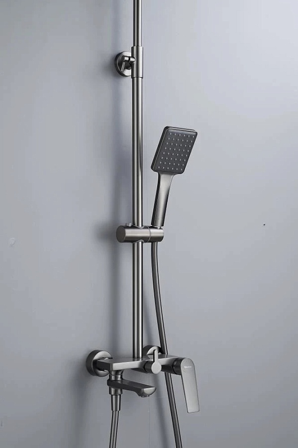Душевая система Knotlor MUSE KN-62/GM вороненая сталь в 100Kran: Широкий выбор и доступные цены.