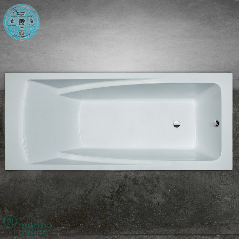Ванна из литьевого мрамора Marmo Bagno София 170х75  MB-SF170-75 в 100Kran: Широкий выбор и доступные цены.