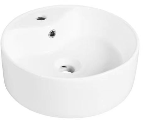 Раковина накладная ESBANO 46,5 см ESRNBERYW BERYL (white) белый в 100Kran: Широкий выбор и доступные цены.