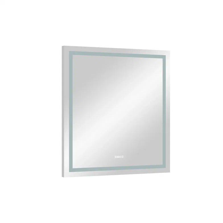 Зеркало с подсветкой "Verte Led" 800х900 с часами, датчиком движения ЗЛП630 100Kran: Широкий выбор и доступные цены.