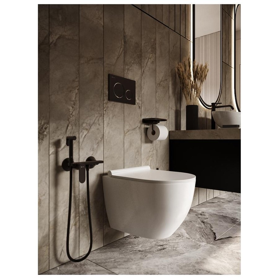 Гигиенический душ со смесителем Knotlor FHS01S0BL черный в 100Kran: Широкий выбор и доступные цены.