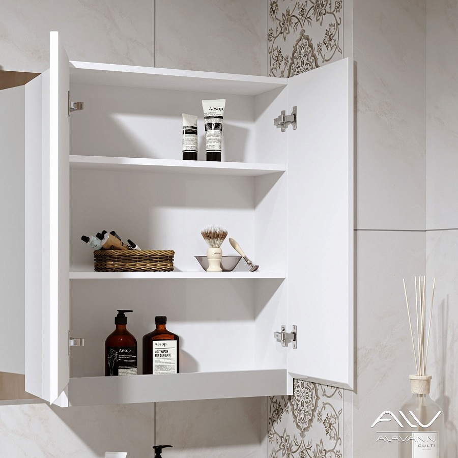 Шкаф подвесной Alavann Soft Silver 70 см ALV0232002 белыйв 100Kran: Широкий выбор и доступные цены.