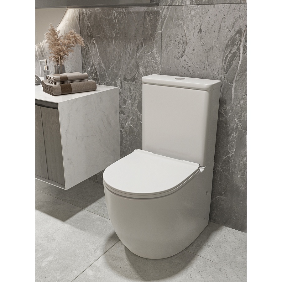 Унитаз напольный Knotlor ЭССЕНЦИЯ WC655WG белый в 100Kran: Широкий выбор и доступные цены.