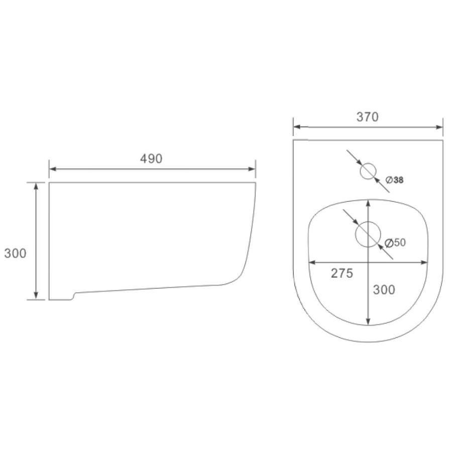 Биде подвесное Vincea VB1-34S цвет белый в 100Kran: Широкий выбор и доступные цены.