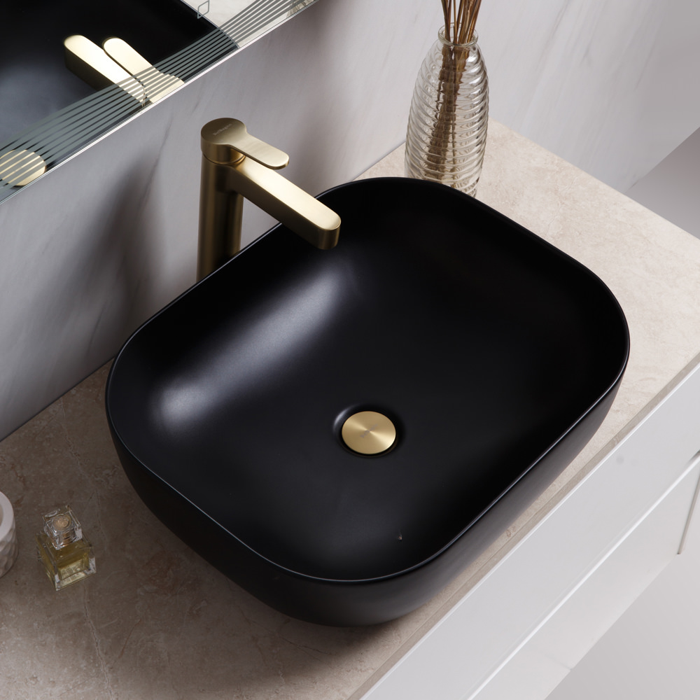 Накладная раковина BelBagno BB1302-H301 50  см черная матовая в 100Kran: Широкий выбор и доступные цены.
