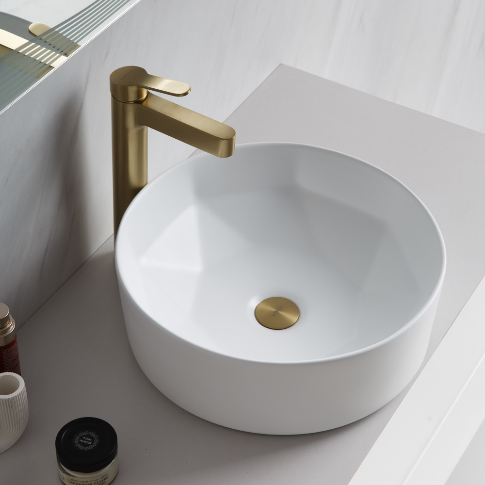 Накладная раковина BelBagno BB1342H300 39  см белая глянцевая в 100Kran: Широкий выбор и доступные цены.