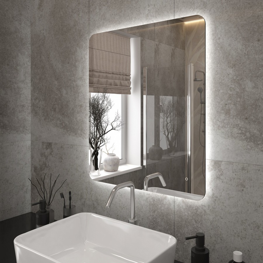 Зеркало с подсветкой Maretti Florenza FL146070P16EL 60x70 см 100Kran: Широкий выбор и доступные цены.