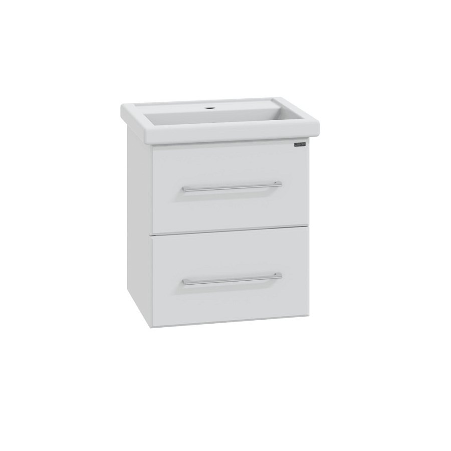 Тумба под раковину подвесная СаНта Омега 50 см 207035 белая в 100Kran: Широкий выбор и доступные цены.