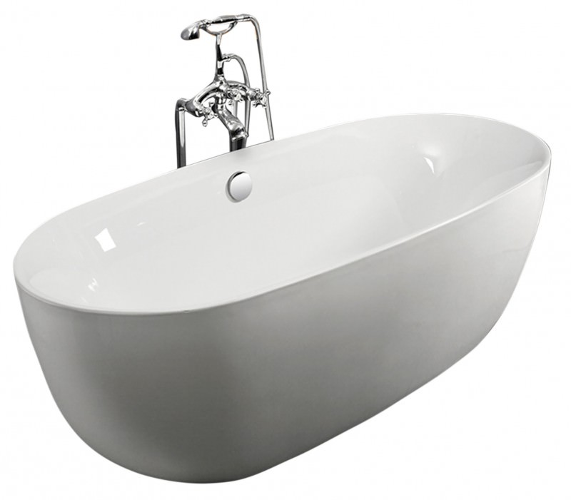 Ванна отдельностоящая акриловая ESBANO Rome ESVAROME 170x80 белая в 100Kran: Широкий выбор и доступные цены.