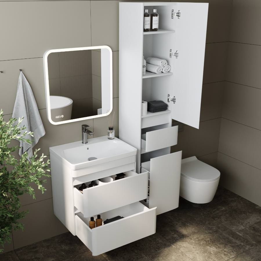 Тумба подвесная Style Line Атлантика 60 см СС-00002206 антискрейч в 100Kran: Широкий выбор и доступные цены.