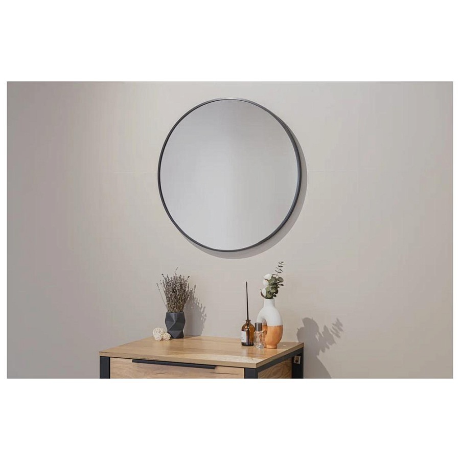 Зеркало Silver Mirrors Selena D60 см ФР-00002537 черное 100Kran: Широкий выбор и доступные цены.