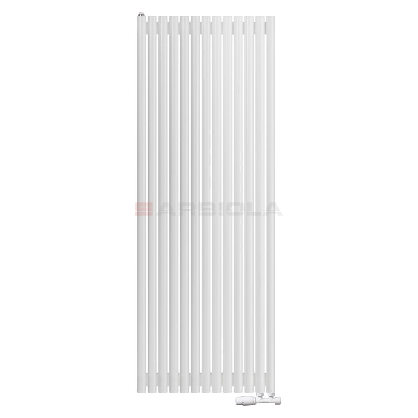 Вертикальный радиатор с нижним подключением Arbiola Iris V 109450 64,2 х 175 см белый матовый ral 9016 от интернет-магазина сантехники 100Kran!