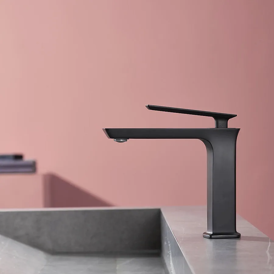 Смеситель для раковины FAUCET DREISER RH-1006-BK черный сатин в 100Kran: Широкий выбор и доступные цены.