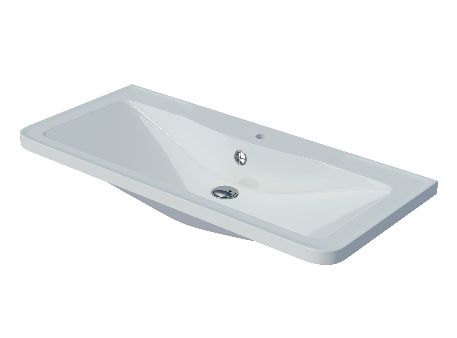 Раковина мебельная Misty Атлантик - 100 белая 4623723685680 в 100Kran: Широкий выбор и доступные цены.