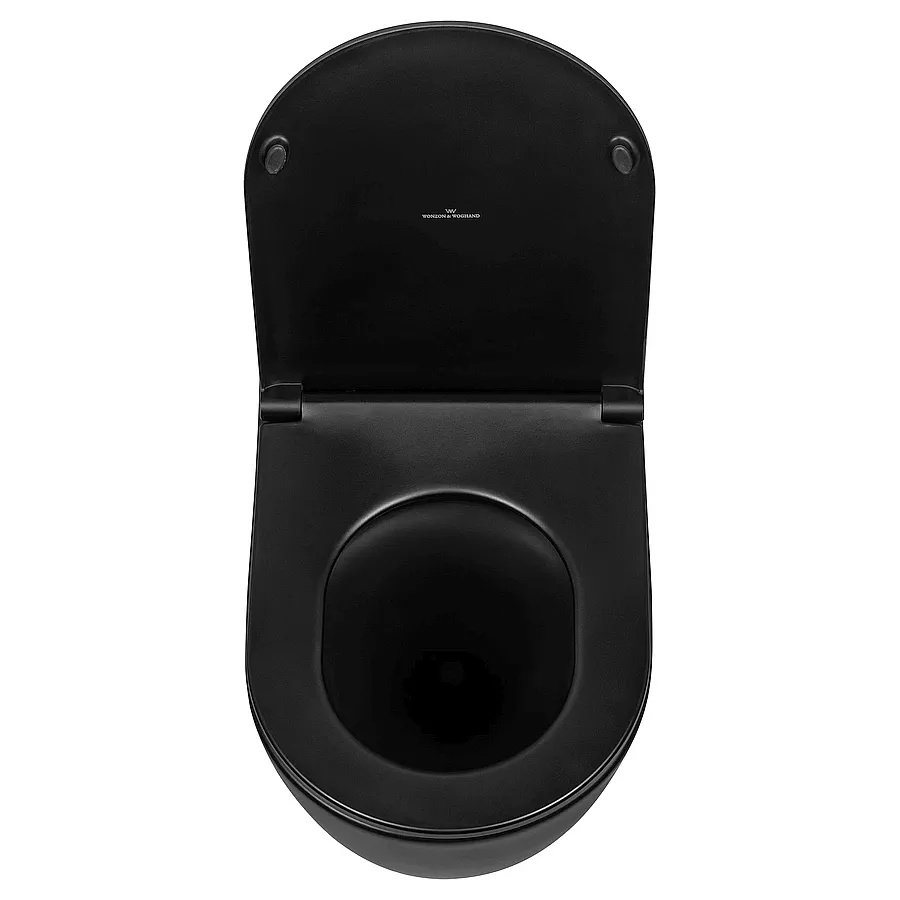 Унитаз подвесной безободковый Wonzon & Woghand NILE WW-UP2210-MB черный матовый  в 100Kran: Широкий выбор и доступные цены.