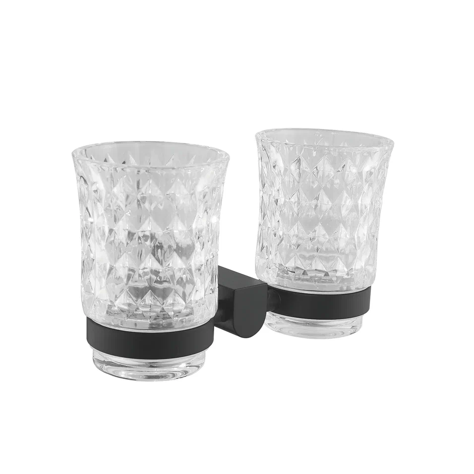 Стакан для ванной комнаты двойной Rose RG1722H черный в 100Kran: Широкий выбор и доступные цены.