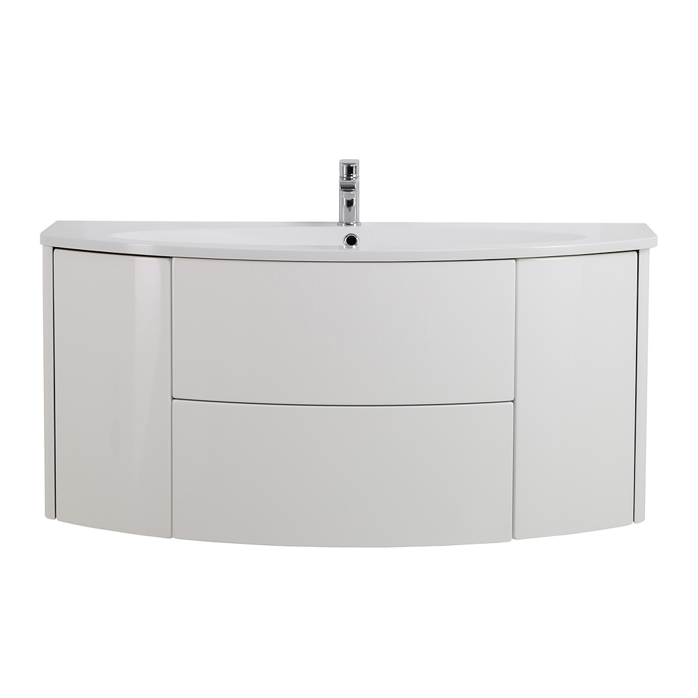 Тумба с раковиной подвесная CEZARES 121 см EDEN 54861 Bianco lucido в 100Kran: Широкий выбор и доступные цены.