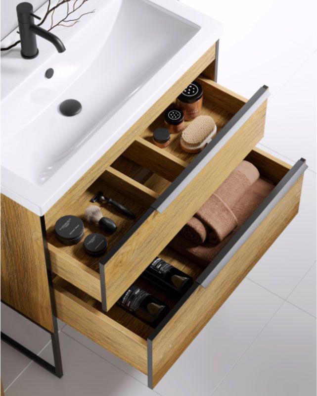 Тумба под раковину Aqwella Fargo 80 FRG0108DB подвесная дуб балтийский в 100Kran: Широкий выбор и доступные цены.