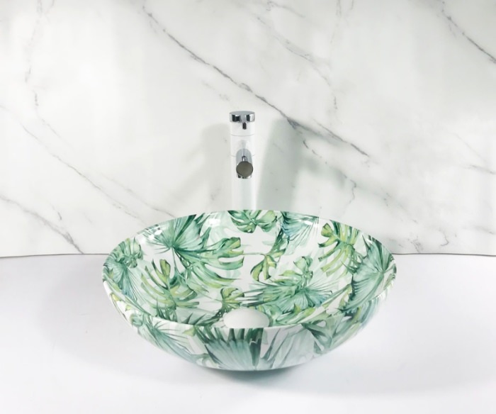 Раковина накладная Bronze De Luxe Flora 400x400x120 разноцветная 3008  в 100Kran: Широкий выбор и доступные цены.