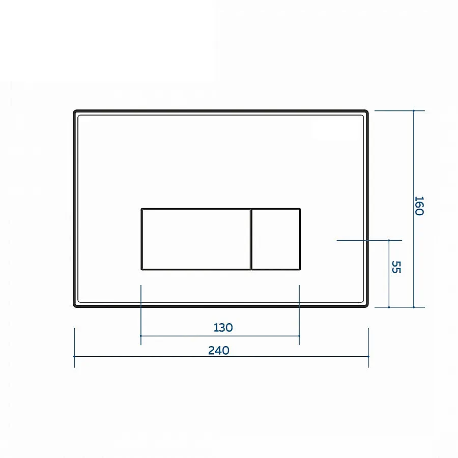 Клавиша смыва Maretti Umbria AC12UM-746 белый хром в 100Kran: Широкий выбор и доступные цены.